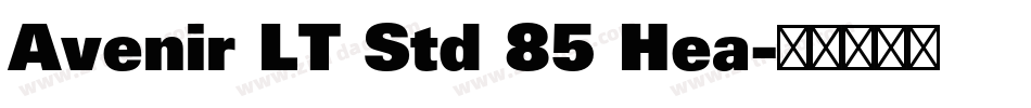 Avenir LT Std 85 Hea字体转换